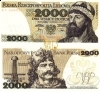 1. Banknot 2000 zł 1982 SERIA LOSOWA, MIESZKO I dwa tysiące złotych UNC