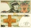 Banknot 50 zł 1988 SERIA HR, ŚWIERCZEWSKI pięćdziesiąt złotych UNC