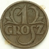 1 gr, jeden grosz 1925