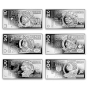 10-500 zł 2022 r. - Polskie banknoty obiegowe - zestaw 6 monety AG