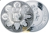 500 $, ŚWIĘTY WŚRÓD ŚWIĘTYCH Jan Paweł II, 4 kg srebra, 15 cm średnicy, 58 egz.!