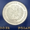 500 zł złotych 1985 40 lat Organizacji Narodów Zjednoczonych ONZ