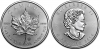 5 Dolarów 2014 Liść Klonu, Liść Klonowy 1 oz 9999 uncja srebra Maple Leaf