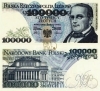 Banknot 100000 zł 1990 SERIA AR, MONIUSZKO sto ...