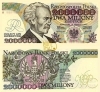 Banknot 2000000 zł 1992 seria B PADEREWSKI dwa miliony złotych UNC